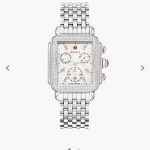 Michele Silver Chronograph Watch